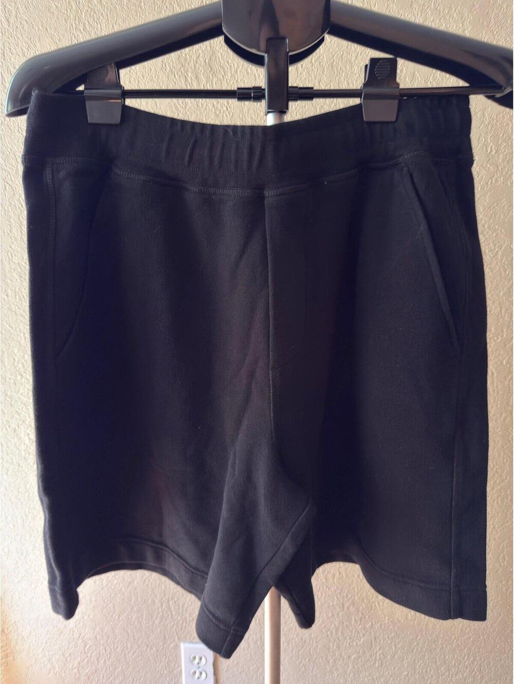 The Kooples Logo Sweat Shorts Black 8” Inseam Size M NWT